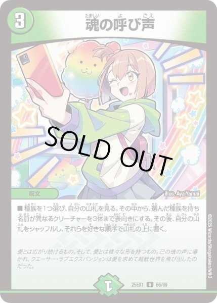 画像1: 魂の呼び声/【自然文明】《DM25EX1 66/89》 (1)