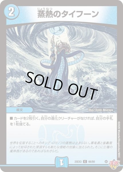 画像1: 情熱のタイフーン/【水文明】《DM25EX3 66/80》 (1)