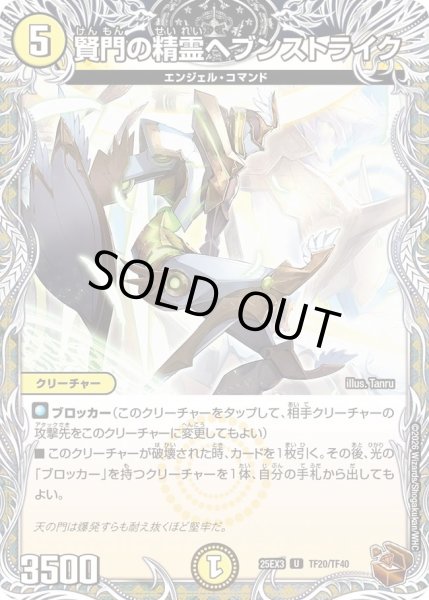 画像1: 賢門の精霊ヘブンストライク/【光文明】《DM25EX3 TF20/TF40》 (1)